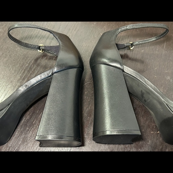 Steve Madden Cienna Heeled Sandals Shoes Black Leather Womans 10M - Picture 9 of 16